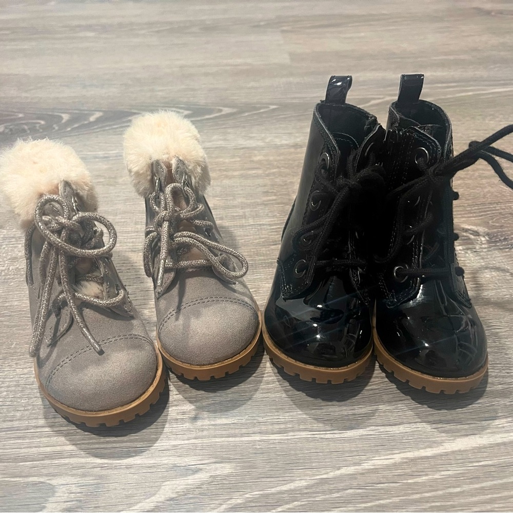 NEW Toddler Girl Boots Size 5 Old Navy Winter Warm Shoes Baby